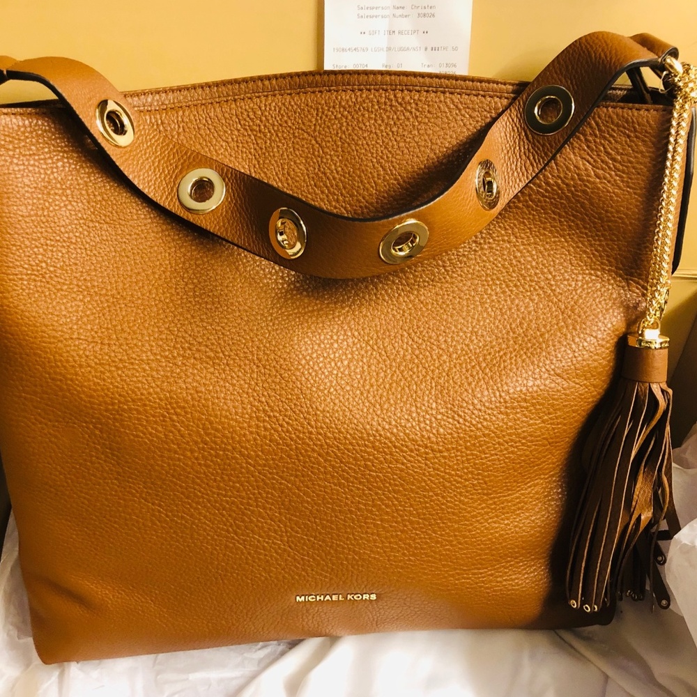 MICHAEL KORS Brooklyn Large Leather Shoulder Bag
